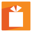 Orange Gift Presents Icon