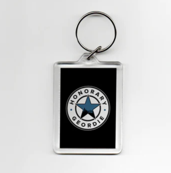 Honorary Geordie Geordie Plastic Keyring Honorary Geordie Geordie Plastic Keyring