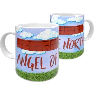 Angel of The North Cartoon Mug