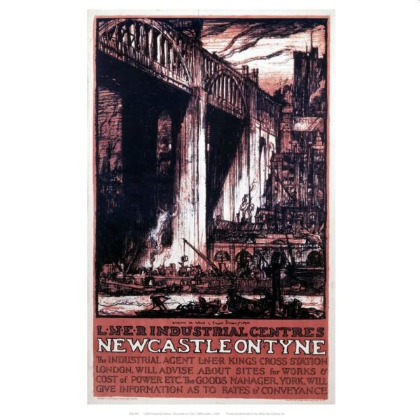 Newcastle Rail Poster Magnet