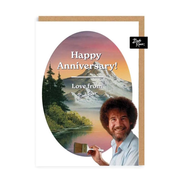 happy anniversary greeting card bob ross