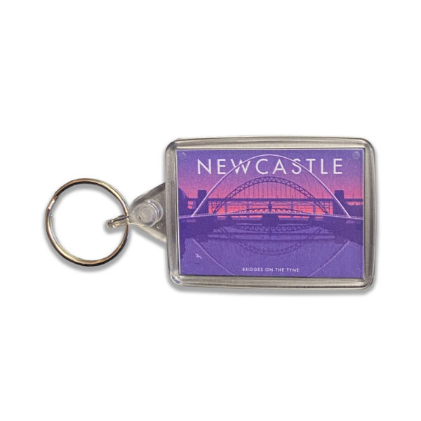 Bridges on the Tyne Acrylic Keyring