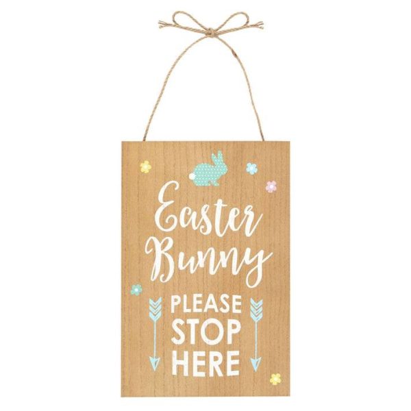 Easter Bunny Please Stop Here Sign