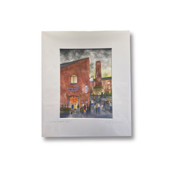 The Cluny Mini Watercolour Art Print (Paul Wilson)