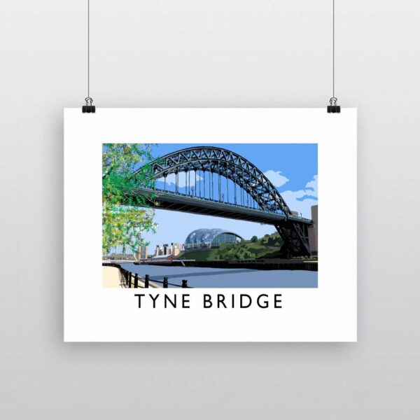 The Tyne Bridge Richard O'Neill A3 Art Print - Image 2