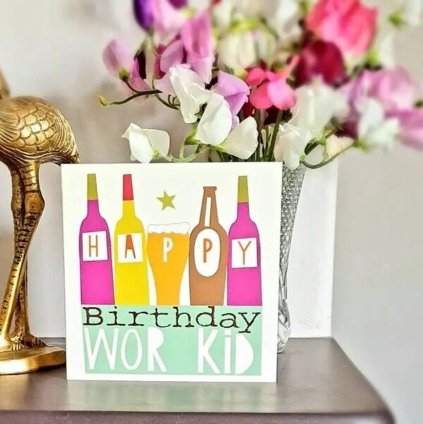 Happy Birthday Wor Kid Birthday Card