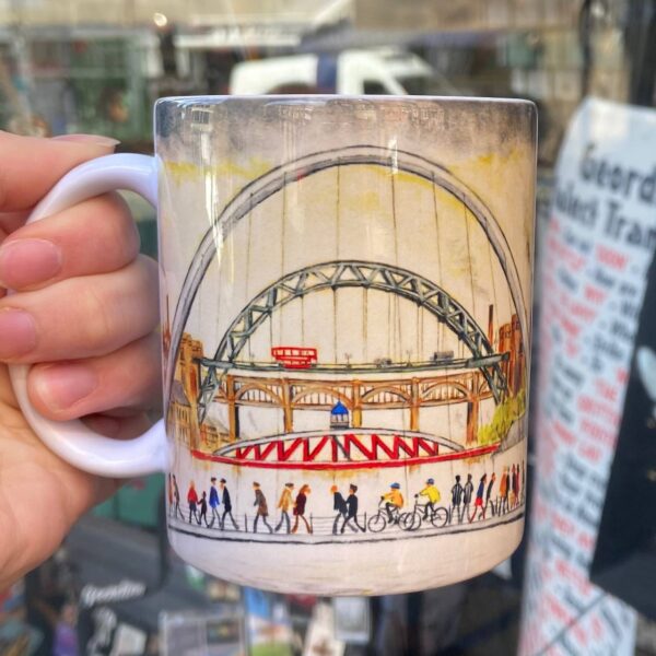 Lowry Style Tyne Bridges Mug