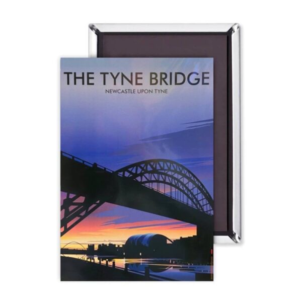 Tyne Bridge Sunset Premium Magnet