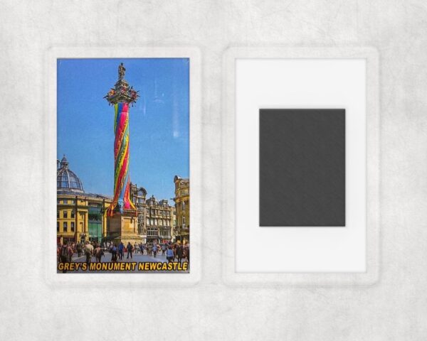 ‘Grey’s Monument, Newcastle’ Portrait Photo Magnet