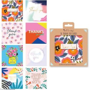 Mixed Thank You Cards – Pack of 8