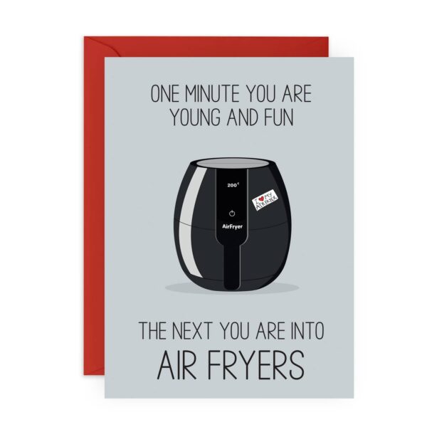 Air Fryer Funny Birthday Card