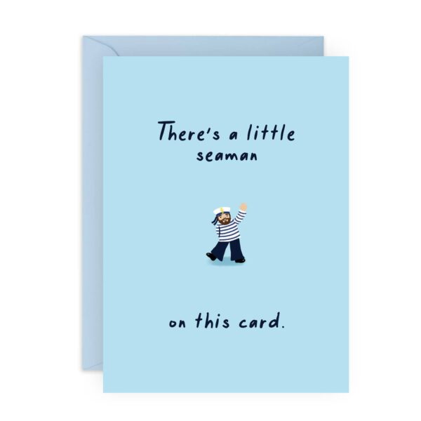 Little Seaman Funny Birthday Card