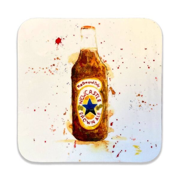 Newcastle Brown Ale Painting Coaster