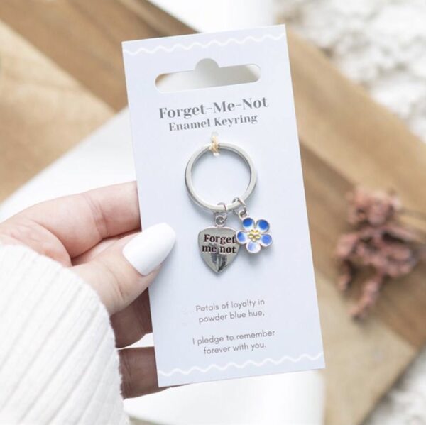 Forget-Me-Not Flower Keyring