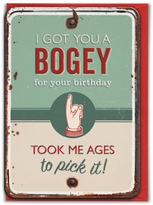 Bogey Birthday Card