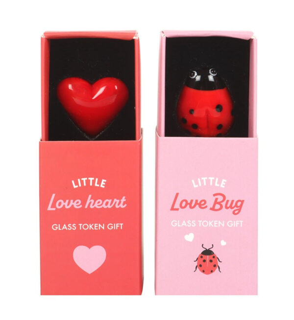 Glass Love Bug Tokens