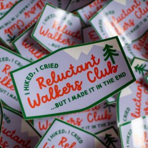 Reluctant Walkers Club Sticker