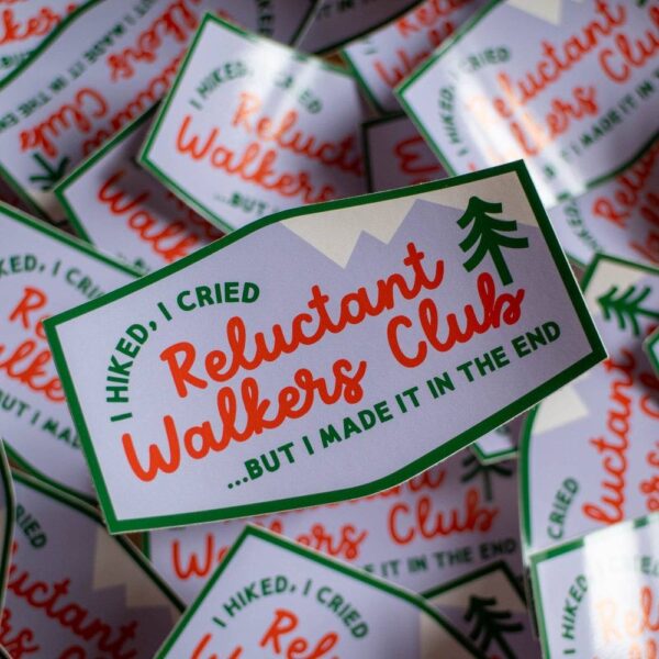 Reluctant Walkers Club Sticker