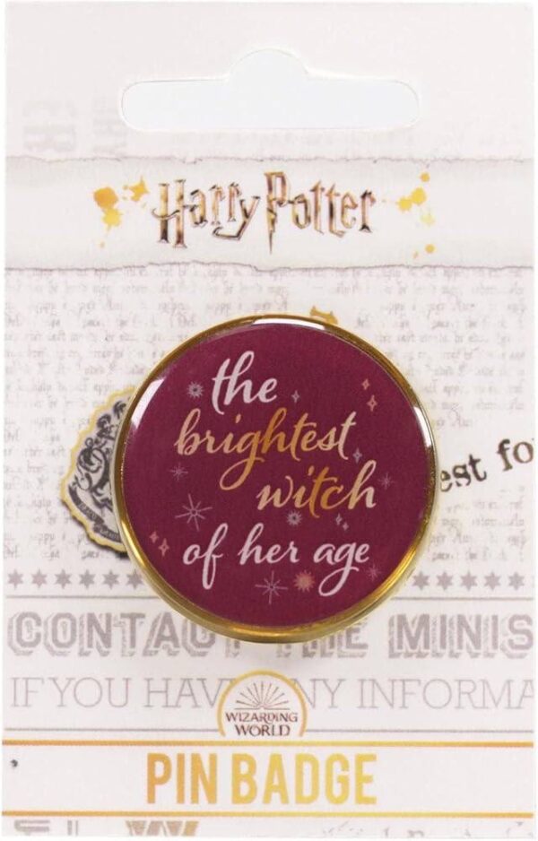 Brightest Witch Harry Potter Pin Badge