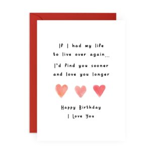 Love You Longer Birthday Card