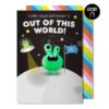 Cosmic Birthday Card | Alien Magnet