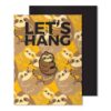 Let’s Hang Sloth Enamel Magnetic Pin Card