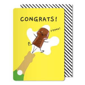 Congratulations Card | Cork Magnet