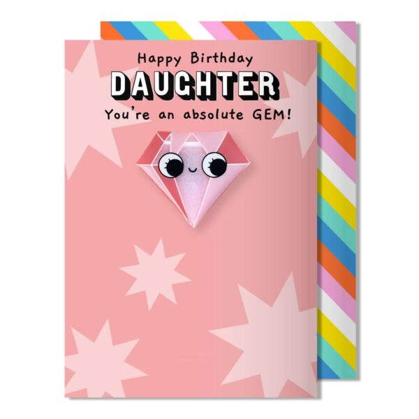 Daughter Gem Birthday Magnet Card