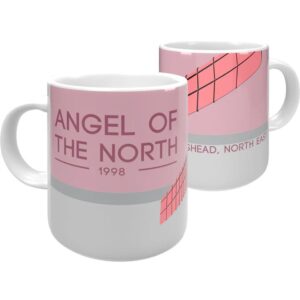 Angel of the North Mug – Pink/Grey