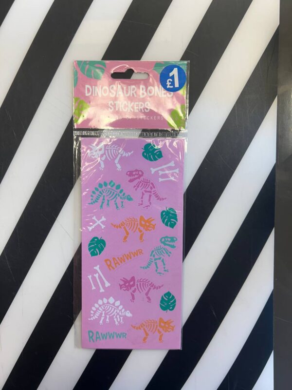 Pink Dinosaur Stickers