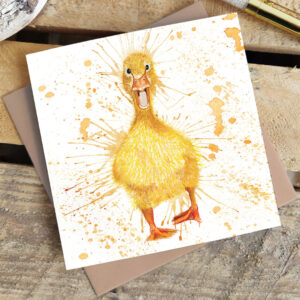 Splatter Duckling Greeting Card