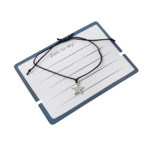 ‘reach For the Stars’ Wish Bracelet On Backing Card
