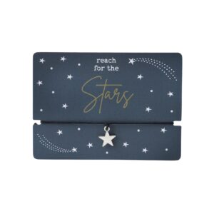 'reach For the Stars' Wish Bracelet On Backing Card