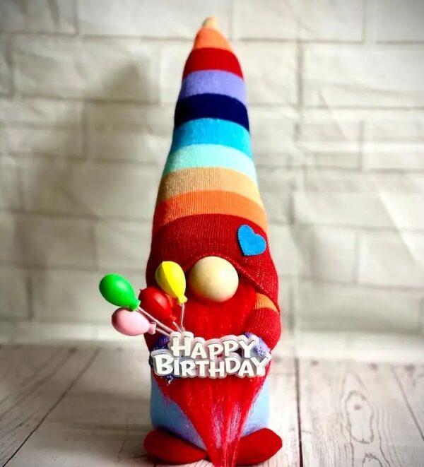 Handmade Happy Birthday Nordic Gnome