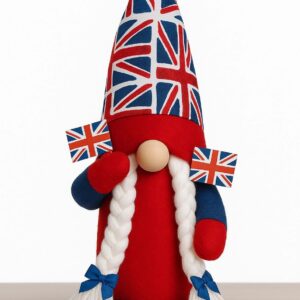 Handmade Union Jack Female Nordic Gnome