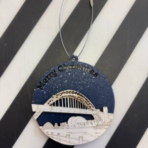 Tyne Bridge Wooden Bauble