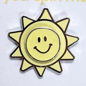 Sunshine Spinning Enamel Pin