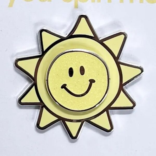Sunshine Spinning Enamel Pin