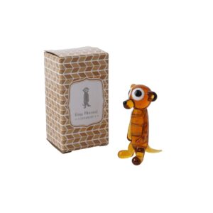 Artisan Glass Meerkat in Gift Box