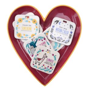 Live Happy 6 Assorted Ceramic Hangers