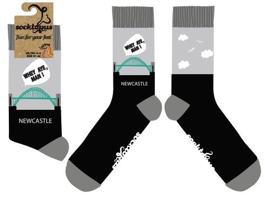 LARGE Tyne Bridge Socks (UK 9-12) LARGE Tyne Bridge Socks (UK 9-12) - Image 2