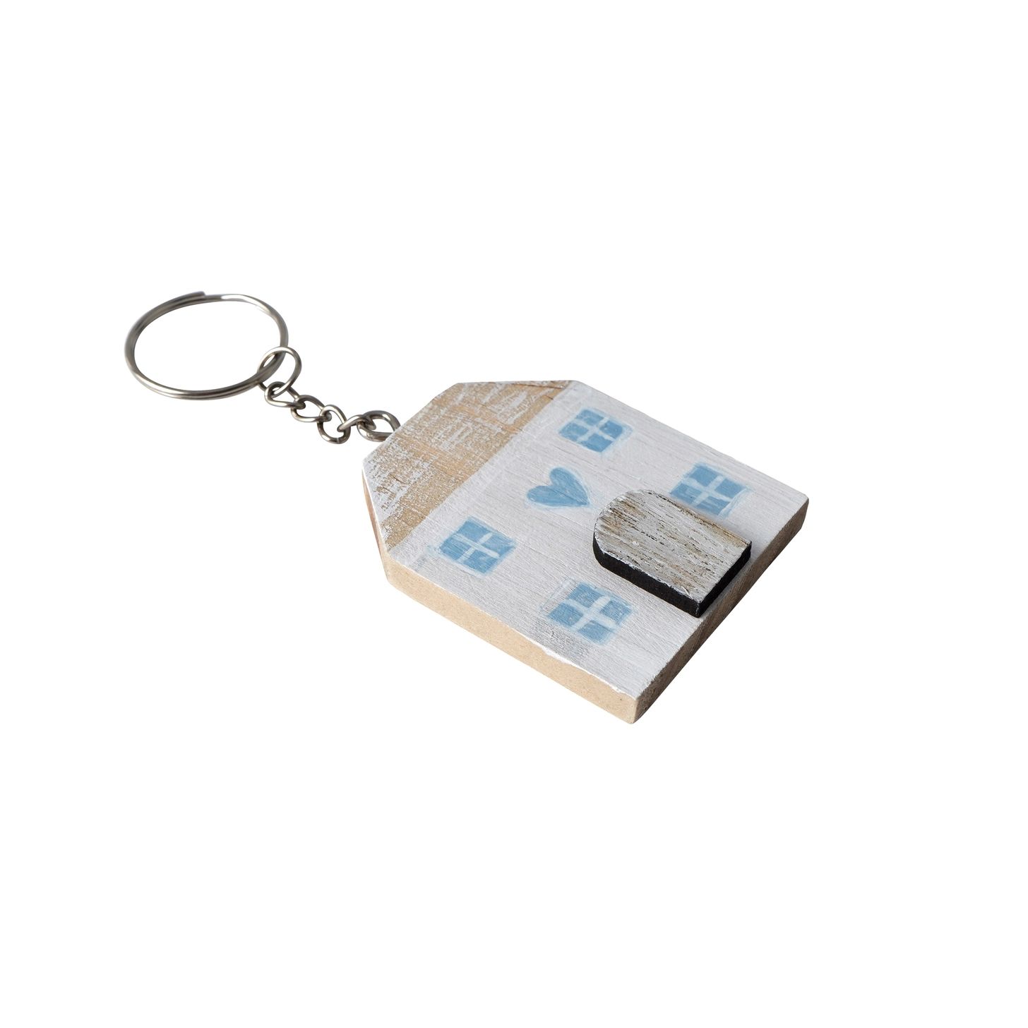 Send with Love Wooden House Keyring Send with Love Wooden House Keyring - Image 2