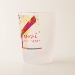 Angel of the North Splash Art Shot Glass