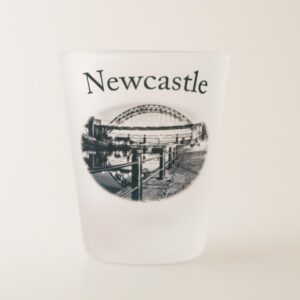 Black and White Tyne Bridge Newcastle Shot Glass