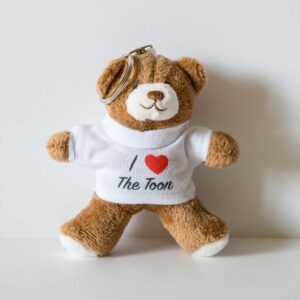 I Love Heart The Toon Geordie Teddy Bear Keyring