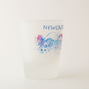 Newcastle Bluemoon Splash Art Shot Glass