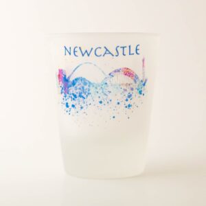 Newcastle Bluemoon Splash Art Shot Glass