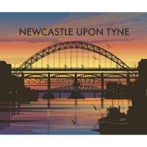 Newcastle upon Tyne Bridges Postcard