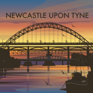 Newcastle upon Tyne Bridges Art Print