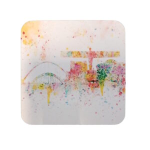 Angel of the North, Tyne Bridges, Newcastle Gateshead Splash Art Coaster